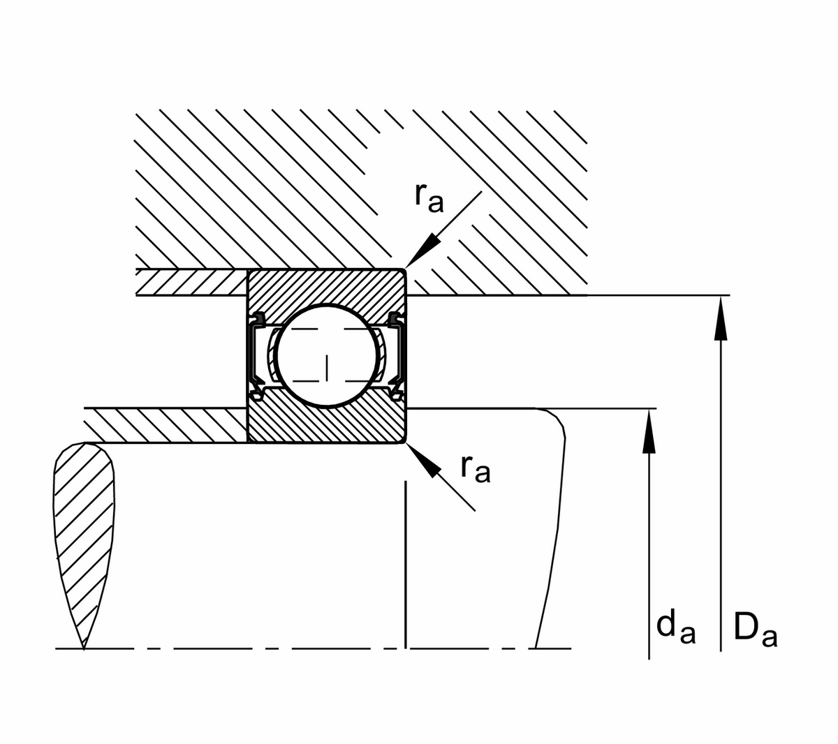 Радиальный шарикоподшипник FAG 6207-C-2Z-L207-C3