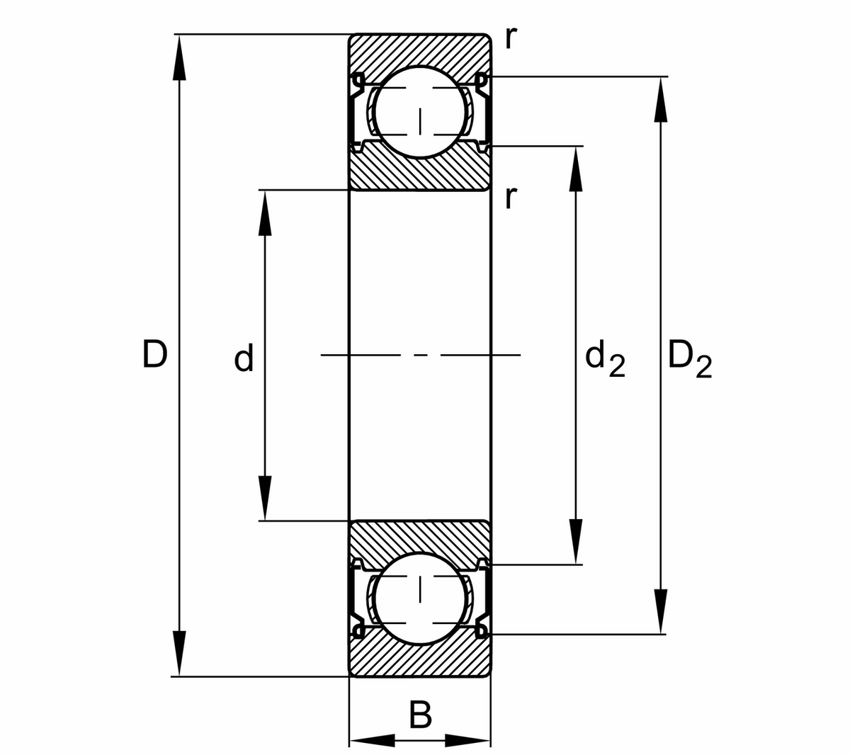 Радиальный шарикоподшипник FAG 6207-C-2Z-L207-C3