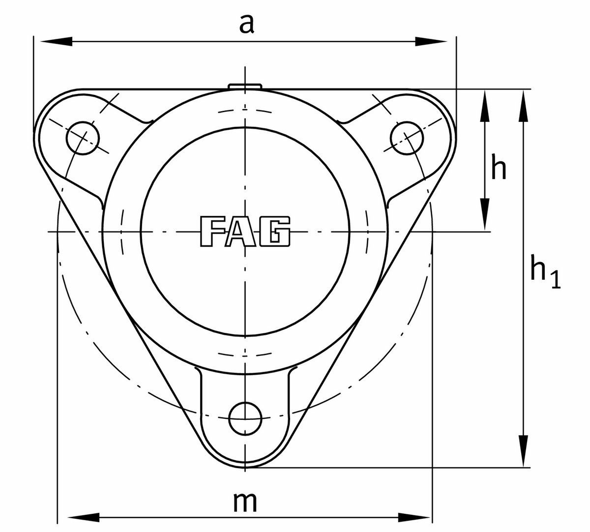 Фланцевый корпус FAG F508-WA-L
